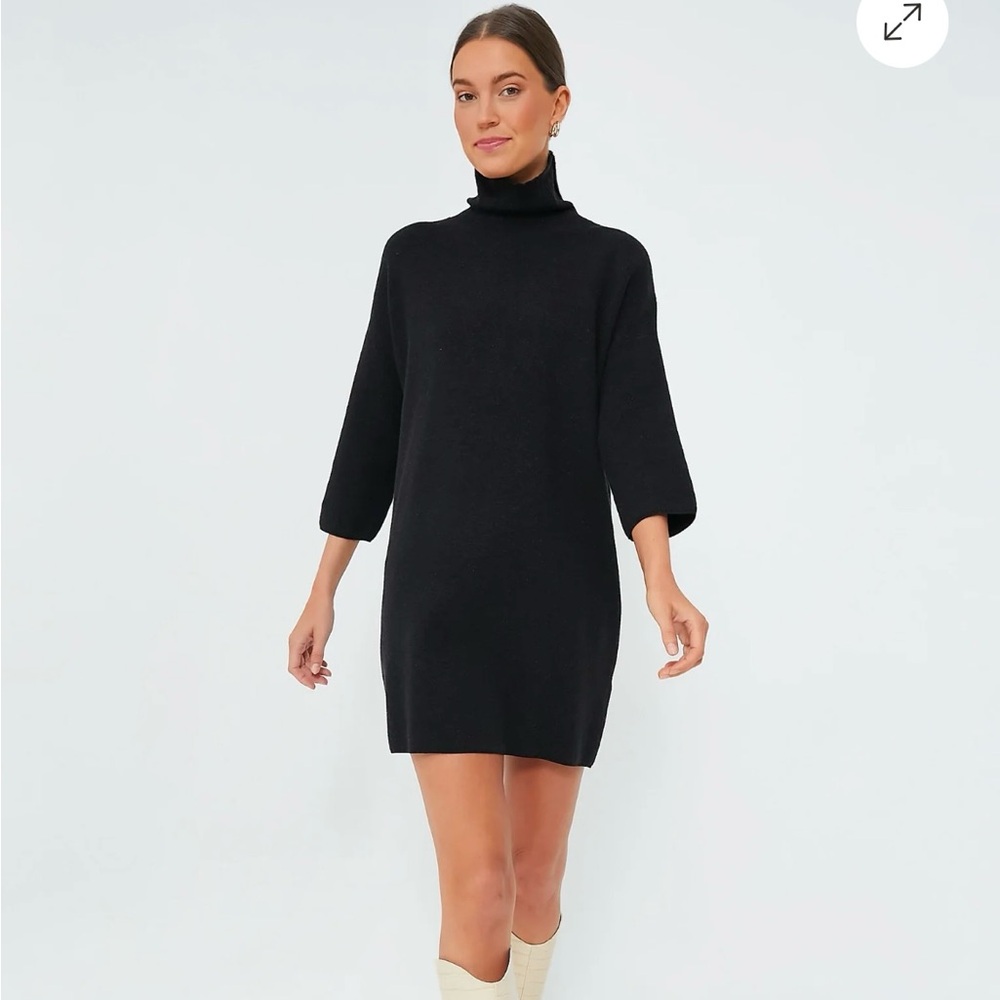 Tuckernuck Pomander Place Noir Vivienne Black Turtleneck Dress Size Small
